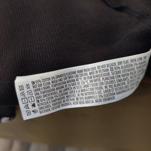 Forever 21 Blk Floral Ribbed Bodycon Dress Size M - Picture 11 of 12